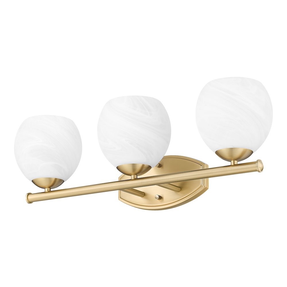 Z-Lite 3 Light Vanity, Modern Gold. Picture 7
