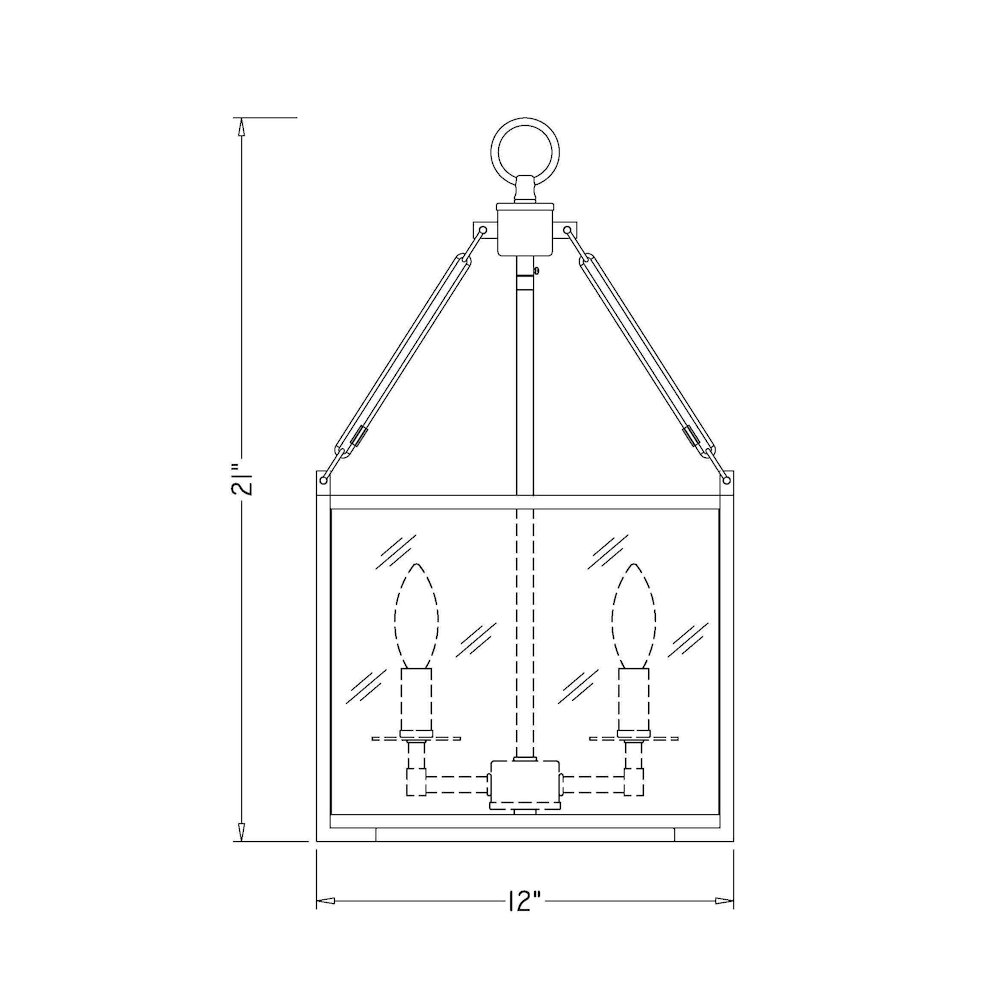 Z-Lite 4 Light Pendant. Picture 8