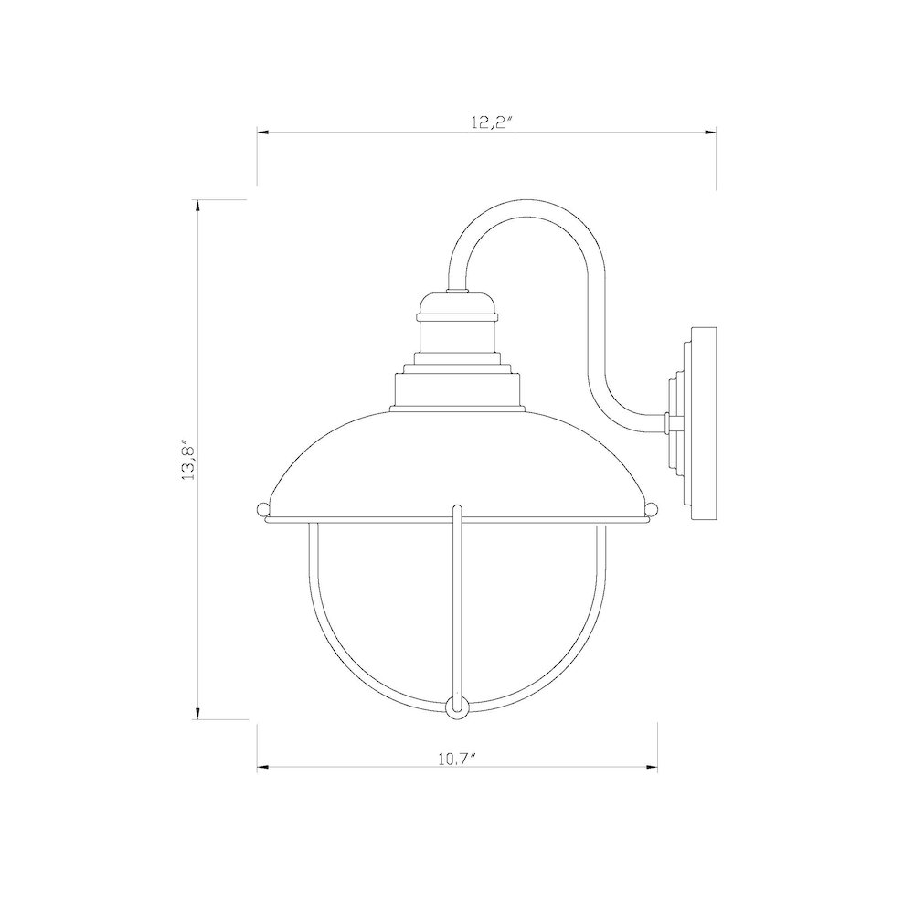 Z-Lite 1 Light Outdoor Wall Light. Picture 8
