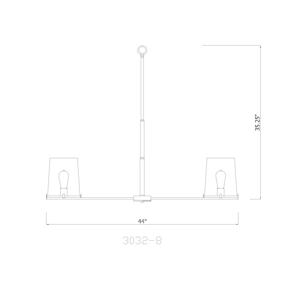 Z-Lite 8 Light Chandelier. Picture 8