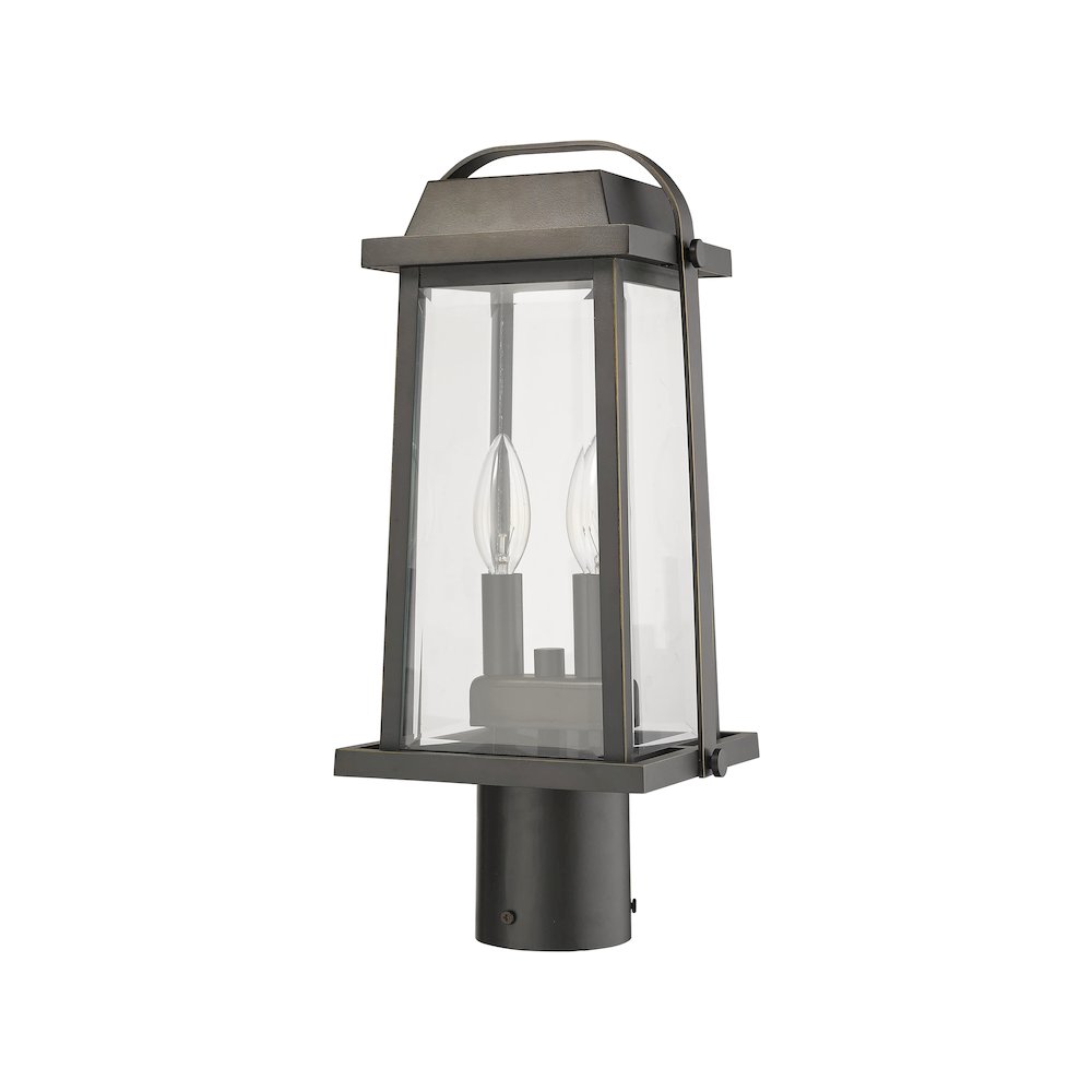 Z-Lite 2 Light Outdoor Post Mount Fixture. Picture 5