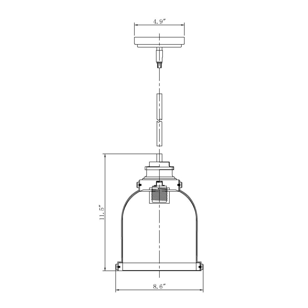 1 Light Pendant. Picture 6