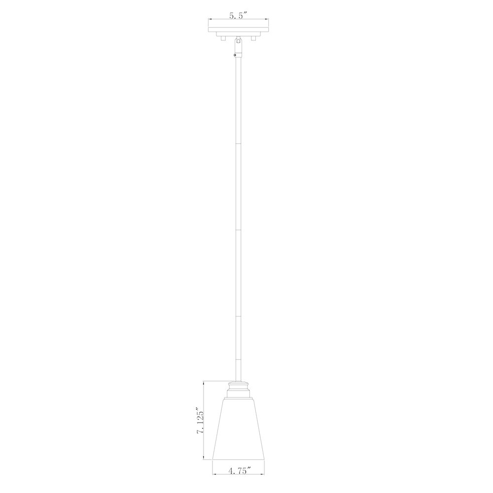 Z-Lite 1 Light Pendant. Picture 8