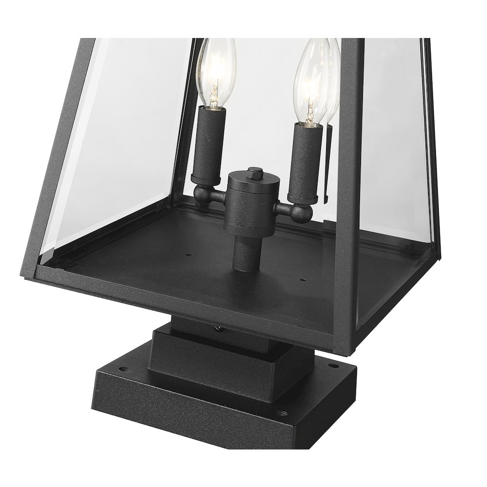 Z-Lite 2 Light Outdoor Pier Mounted Fixture. Picture 4