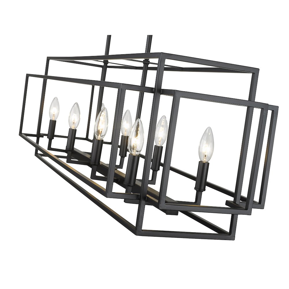 Z-Lite 8 Light Linear Chandelier. Picture 4