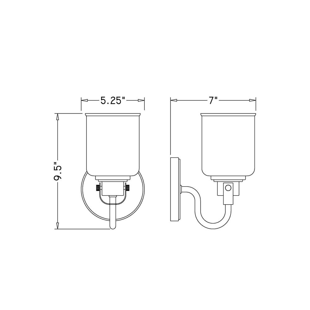 1 Light Wall Sconce. Picture 6