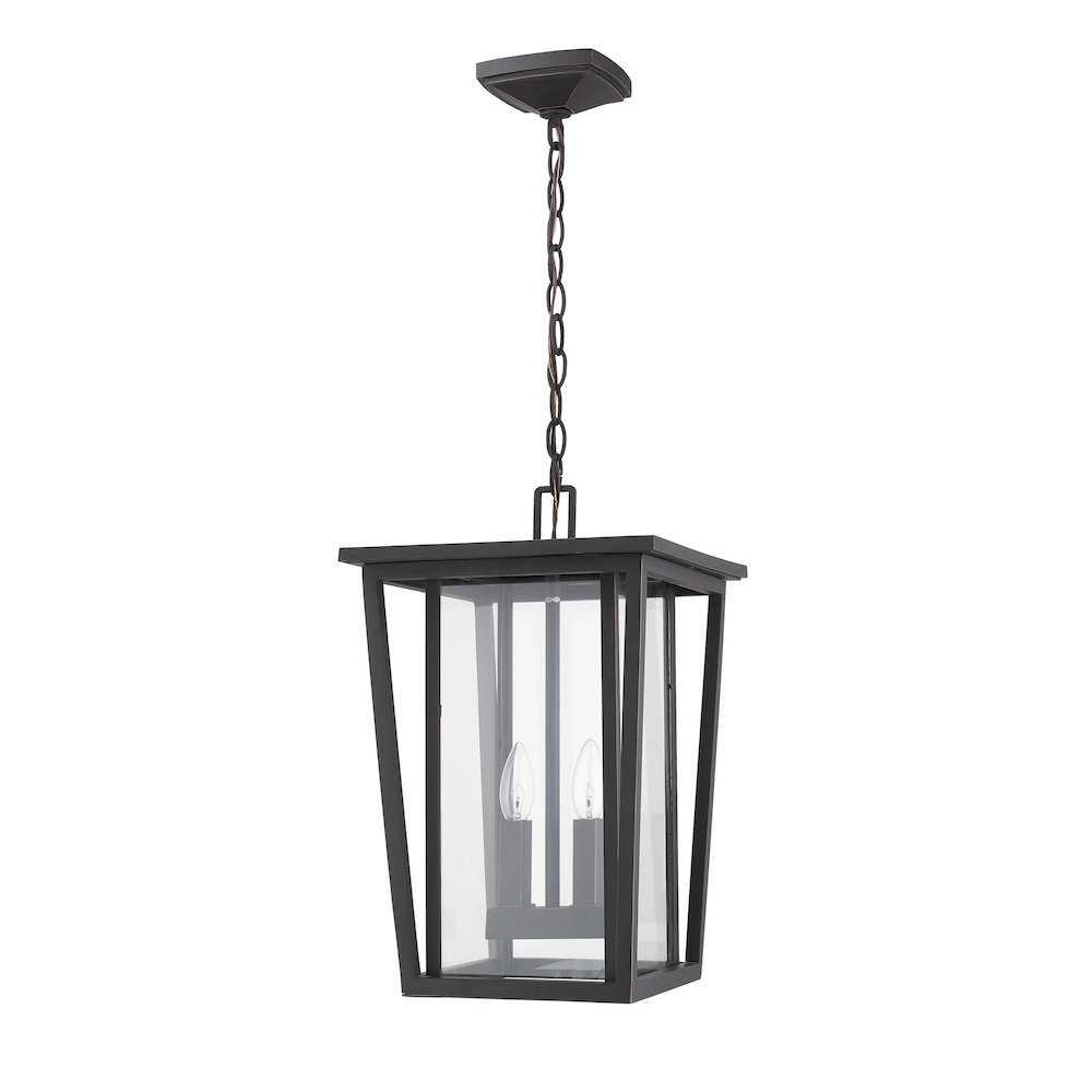 Z-Lite 2 Light Outdoor Chain Mount Ceiling Fixture. Picture 5