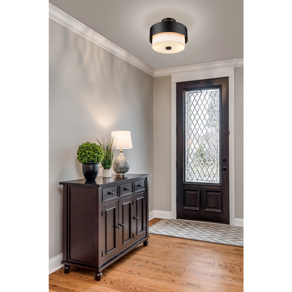 Z-Lite 2 Light Semi Flush Mount. Picture 7