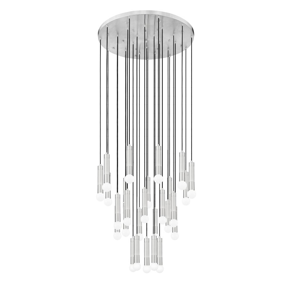 Z-Lite Stari 27 Light Chandelier in Brushed Nickel color, Steel frame. Picture 5