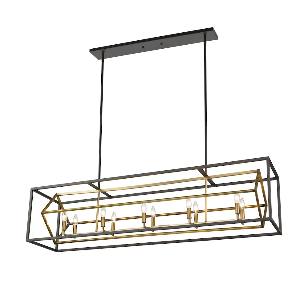 Z-Lite 10 Light Linear Chandelier. Picture 3