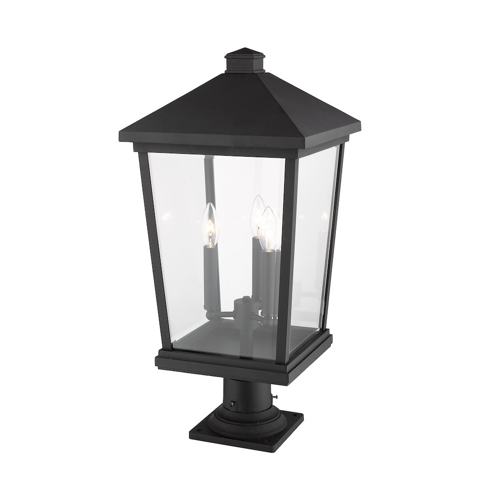 Z-Lite 3 Light Outdoor Pier Mounted Fixture. Picture 2
