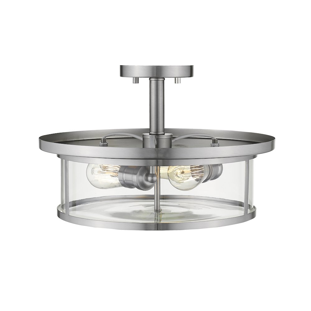 Z-Lite 3 Light Semi Flush Mount. Picture 2