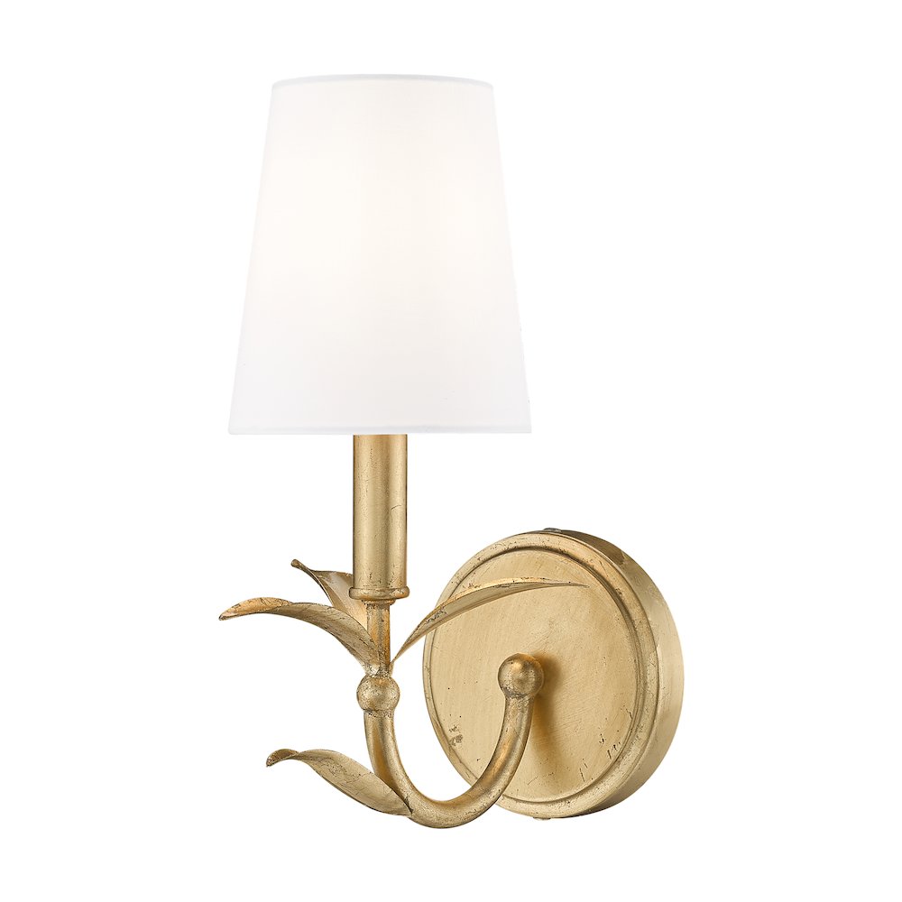 Z-Lite 1 Light Wall Sconce, Gold Leaf. Picture 1