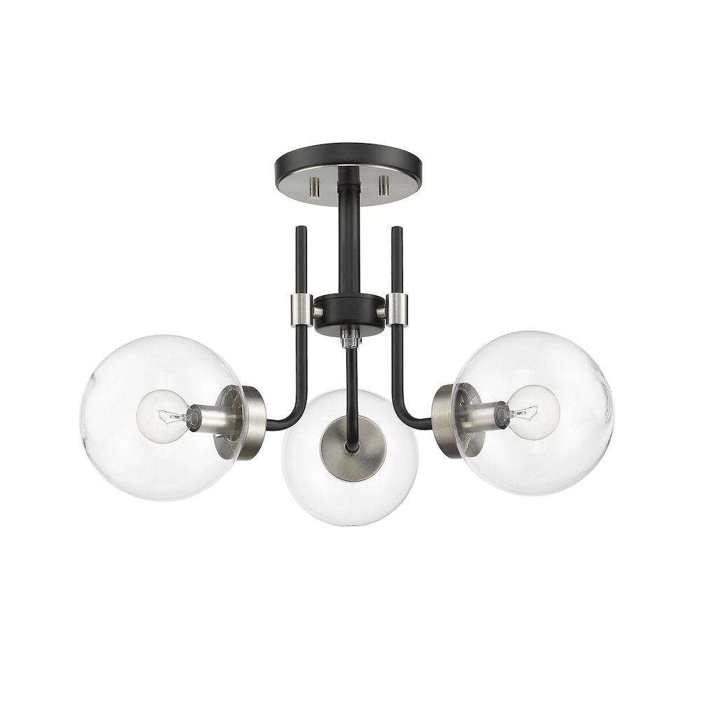 Z-Lite 3 Light Semi Flush Mount. Picture 5
