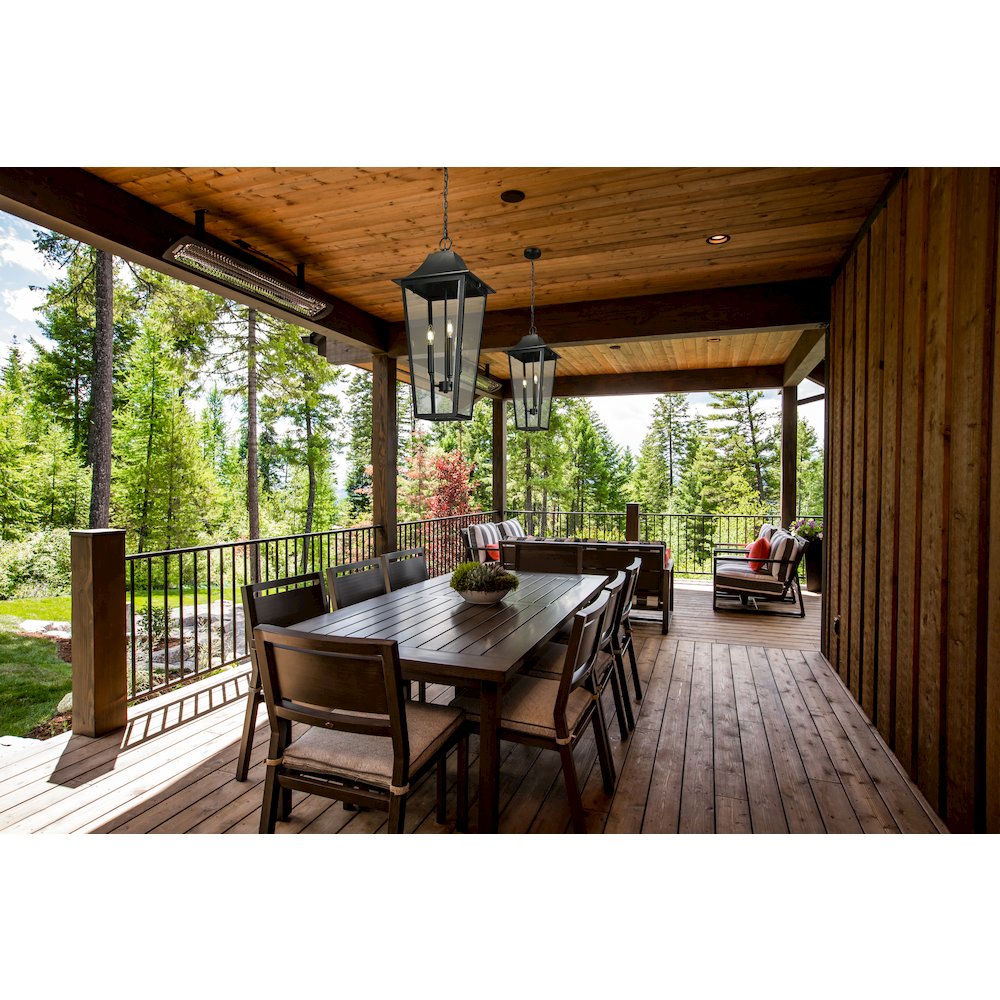 Z-Lite 3 Light Outdoor Chain Mount Ceiling Fixture. Picture 6