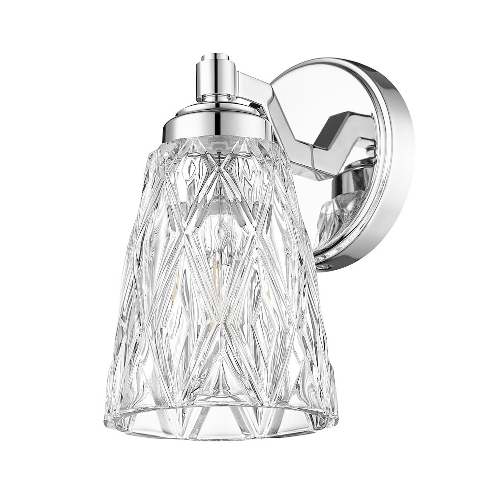 Z-Lite 1 Light Wall Sconce, Chrome. Picture 7