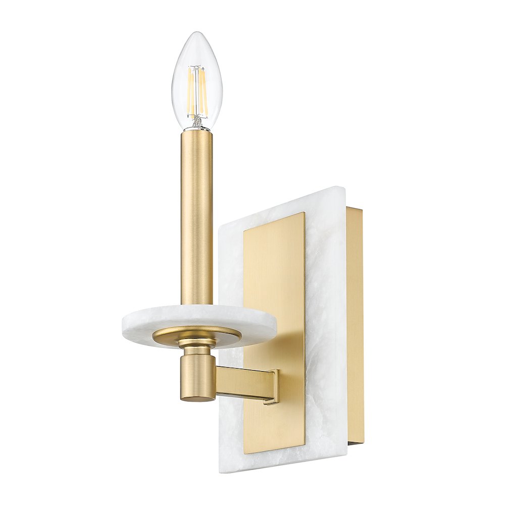 Z-Lite Kaden 1 Light Wall Sconce in Modern Gold color, Steel frame. Picture 5