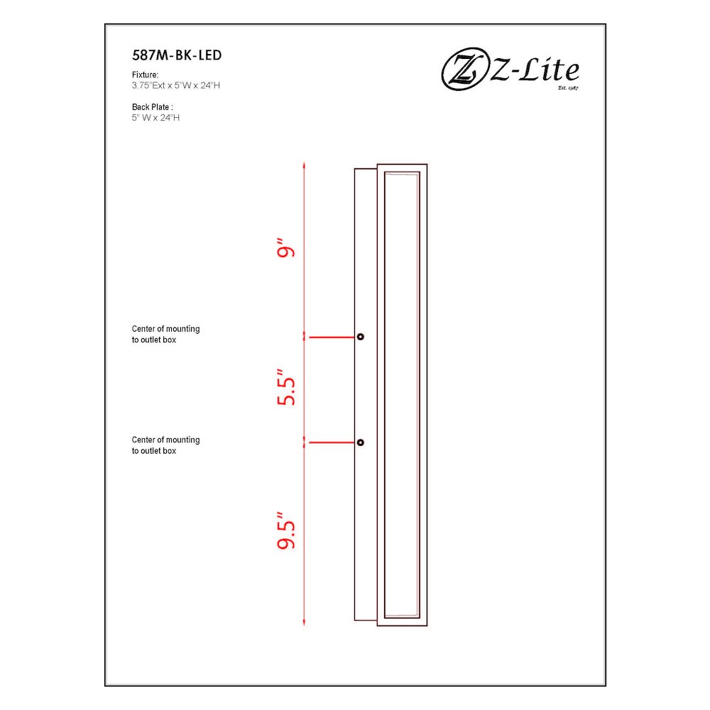 Z-Lite 1 Light Outdoor Wall Light. Picture 9