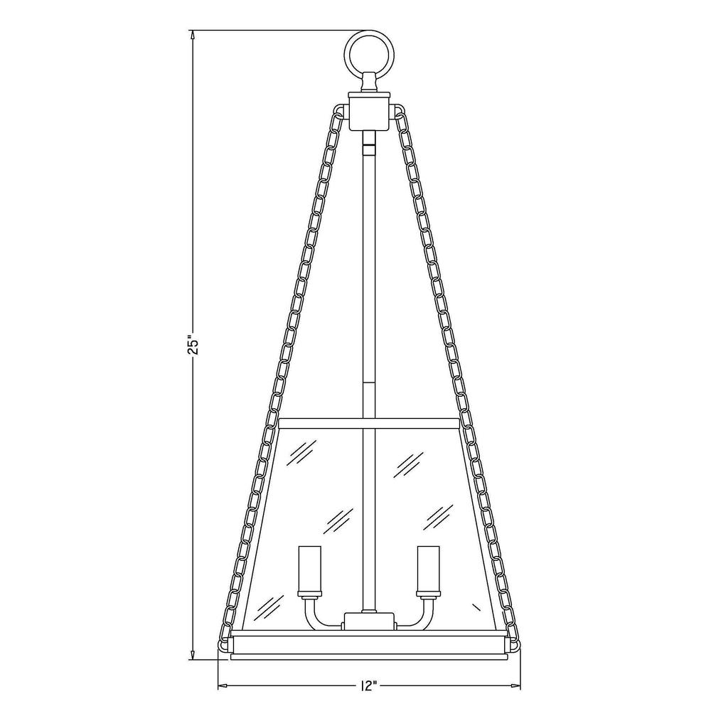 3 Light Pendant. Picture 6