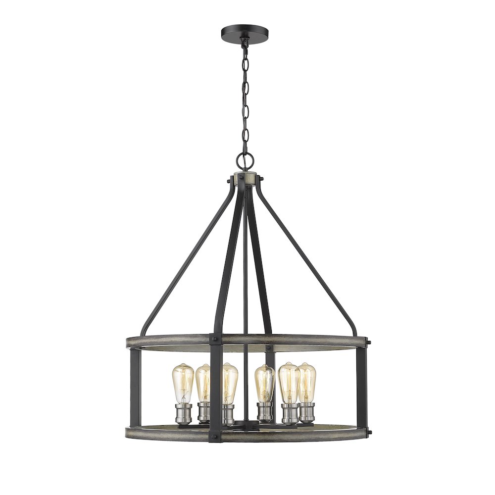 Z-Lite 6 Light Chandelier. Picture 1