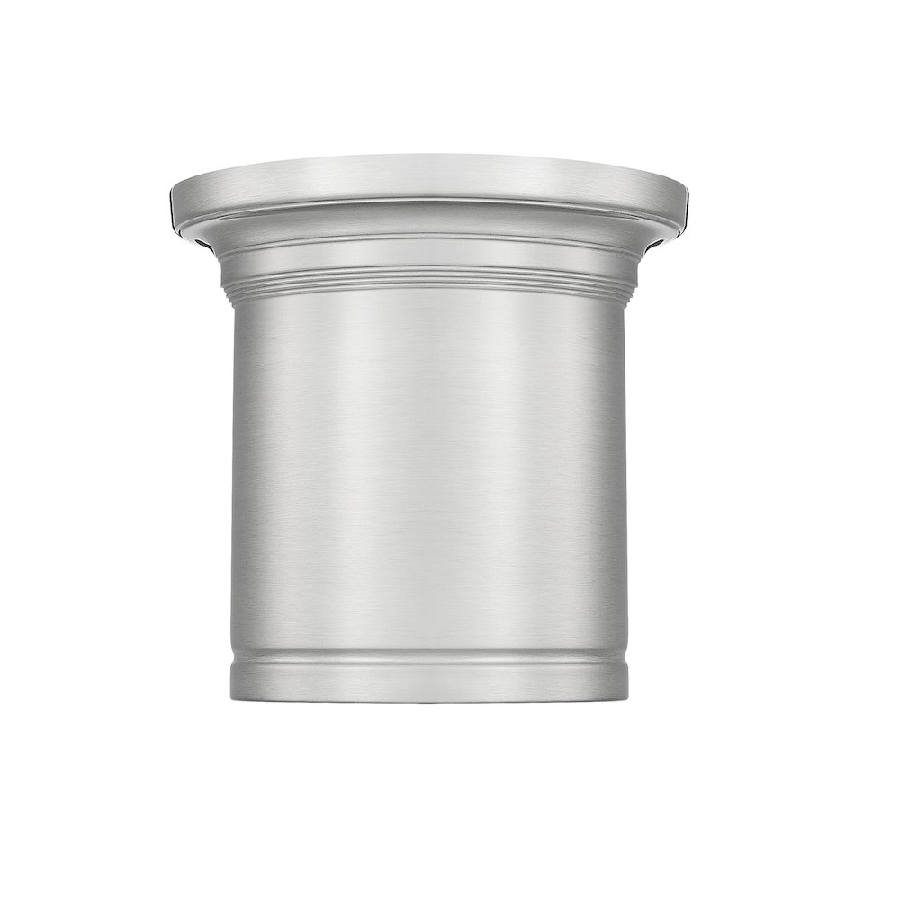 Z-Lite 1 Light Flush Mount, Brushed Nickel. Picture 2