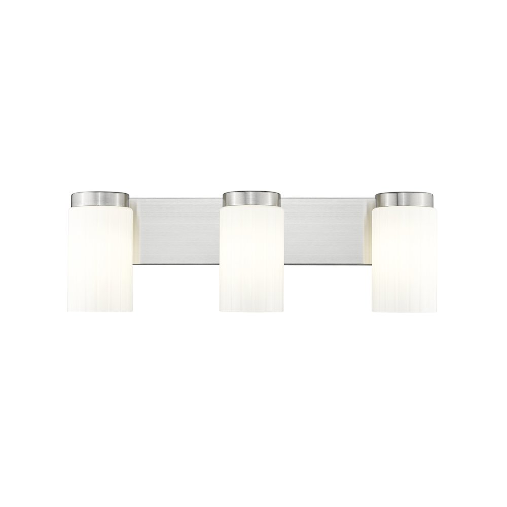 Z-Lite Burk 3 Light Vanity, Brushed Nickel. Picture 3