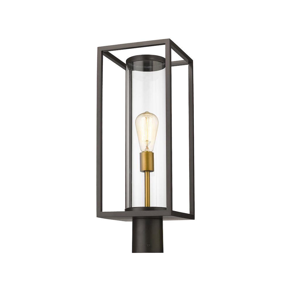 Z-Lite 1 Light Outdoor Post Mount Fixture. Picture 1