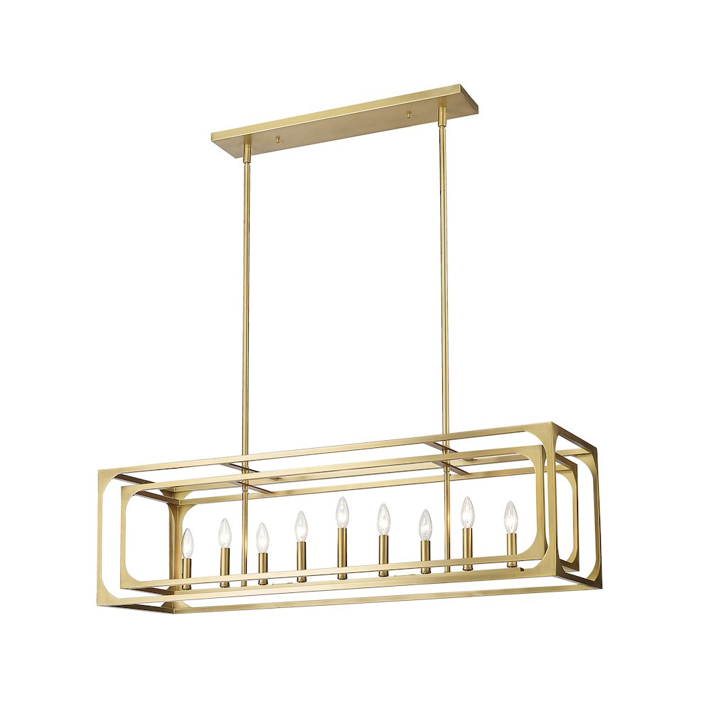 Z-Lite 9 Light Linear Chandelier. Picture 3