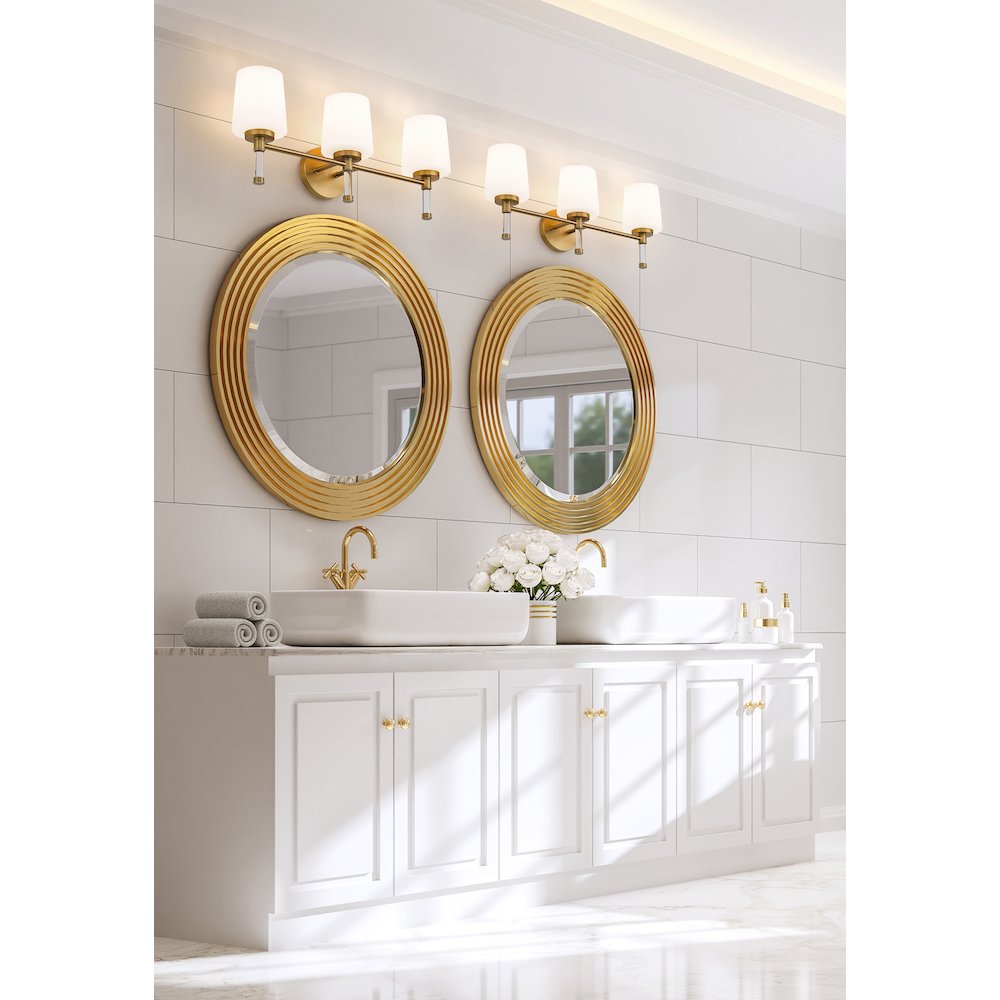 Z-Lite 3 Light Vanity, Modern Gold. Picture 6