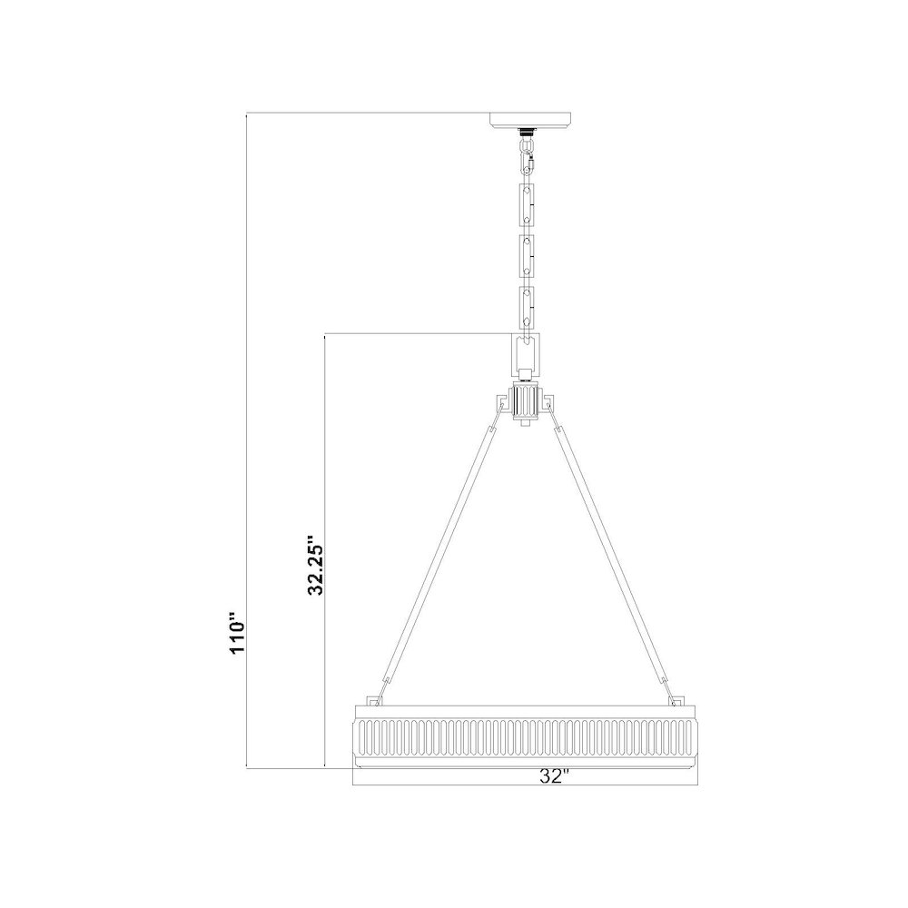 Z-Lite 3 Light Pendant, Satin Nickel. Picture 8