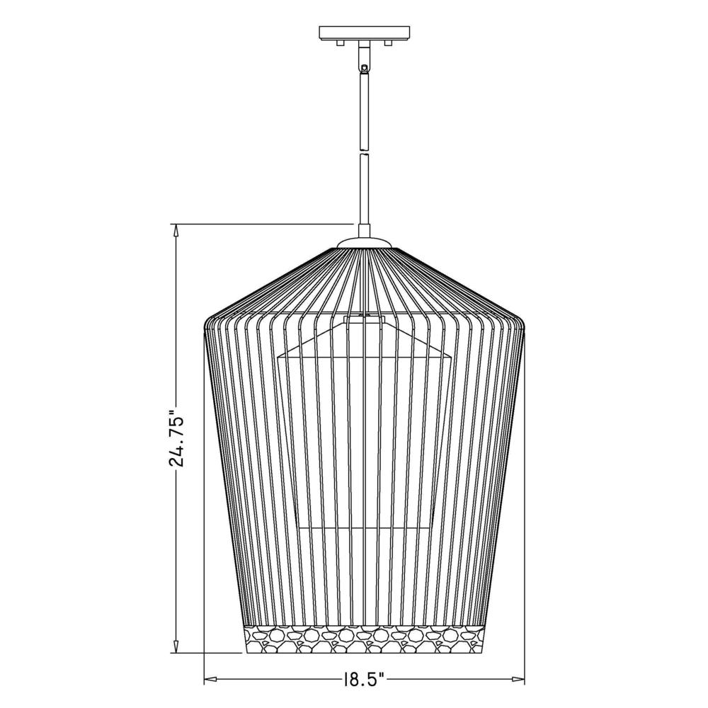 1 Light Pendant. Picture 6