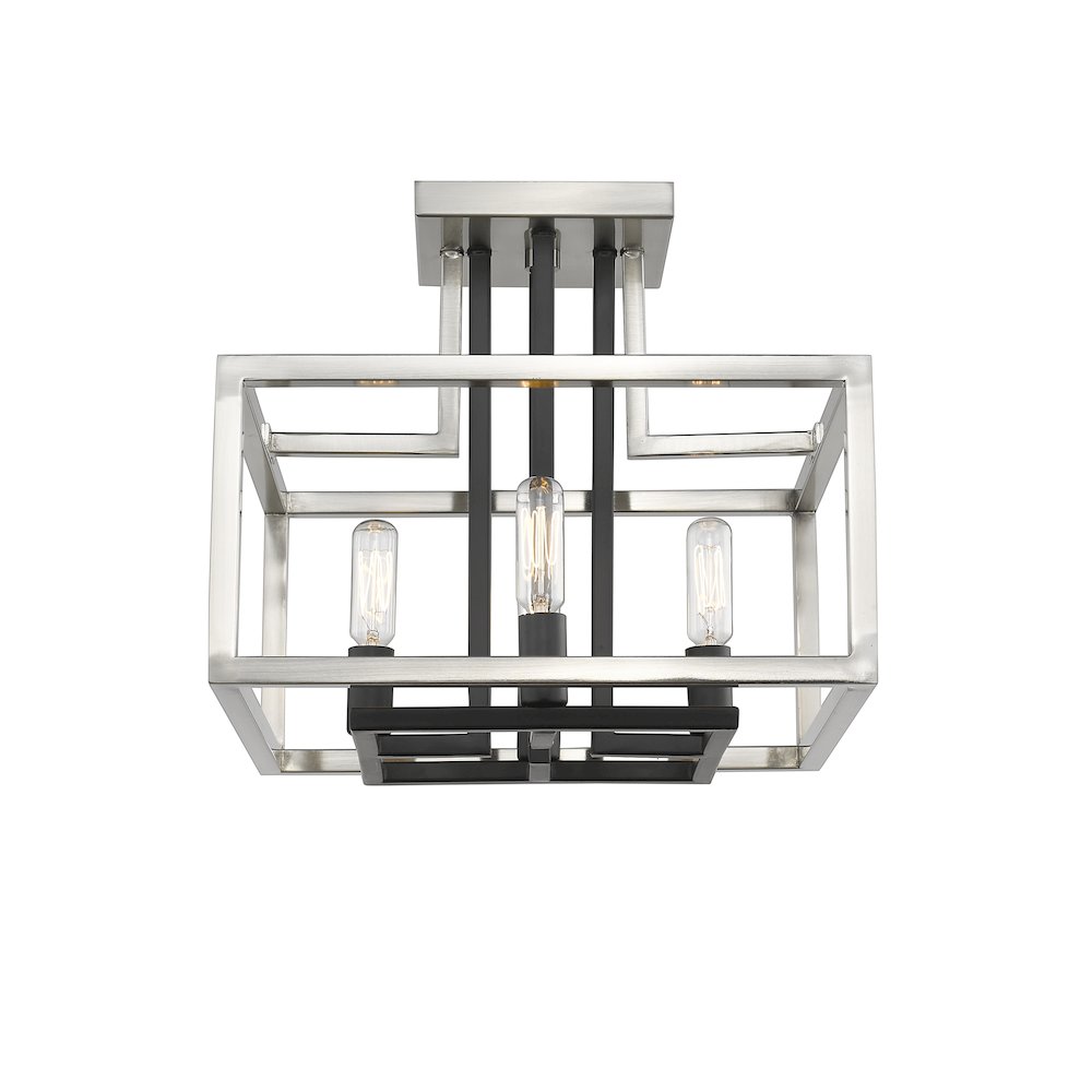 Z-Lite 4 Light Semi Flush Mount. Picture 3