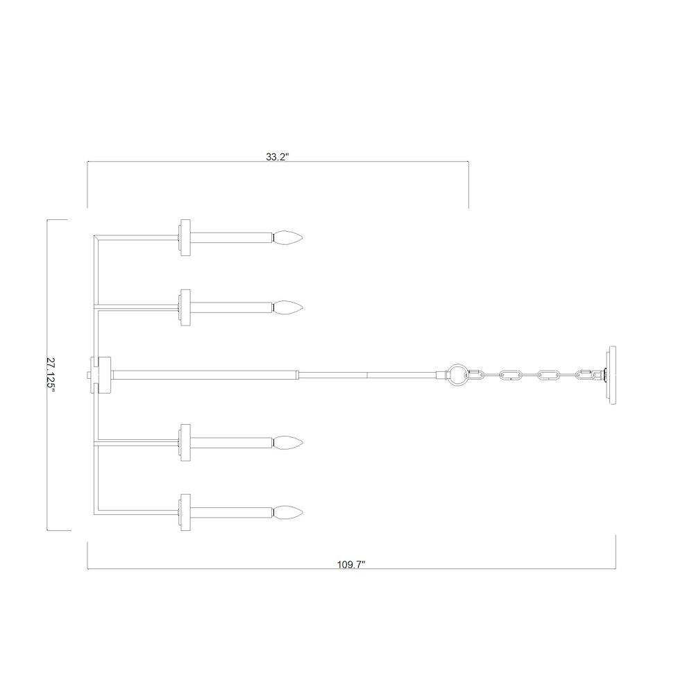 Z-Lite 6 Light Chandelier, Mordern Gold. Picture 8