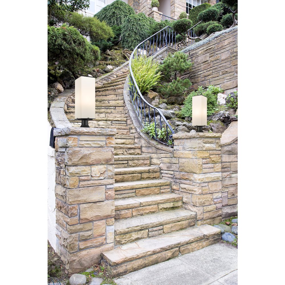 Z-Lite 3 Light Outdoor Pier Mounted Fixture. Picture 7