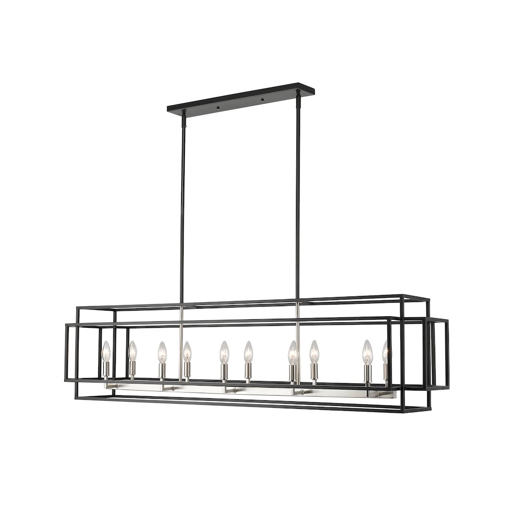 Z-Lite 10 Light Linear Chandelier. Picture 1