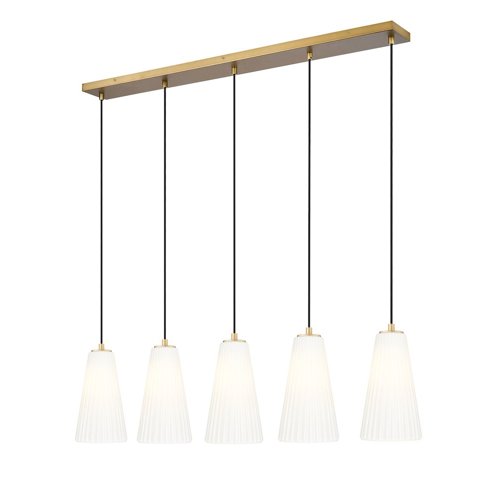 Z-Lite 5 Light Linear Chandelier. Picture 1