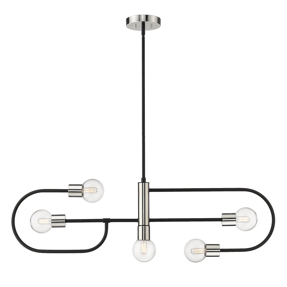 Z-Lite 5 Light Linear Chandelier. Picture 2