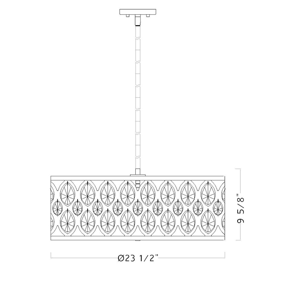 Z-Lite 5 Light Chandelier. Picture 8