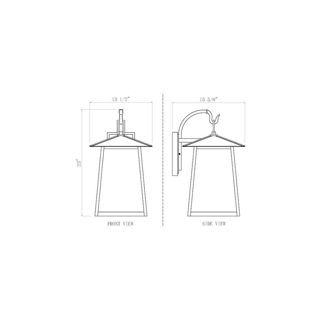 Z-Lite 4 Light Outdoor Wall Light. Picture 8