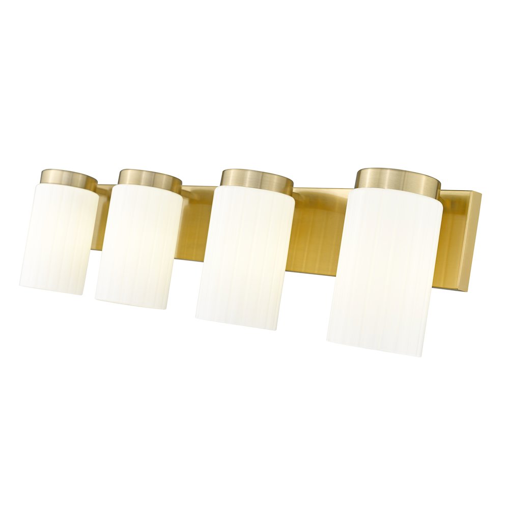 Z-Lite Burk 4 Light Vanity, Luxe Gold. Picture 4