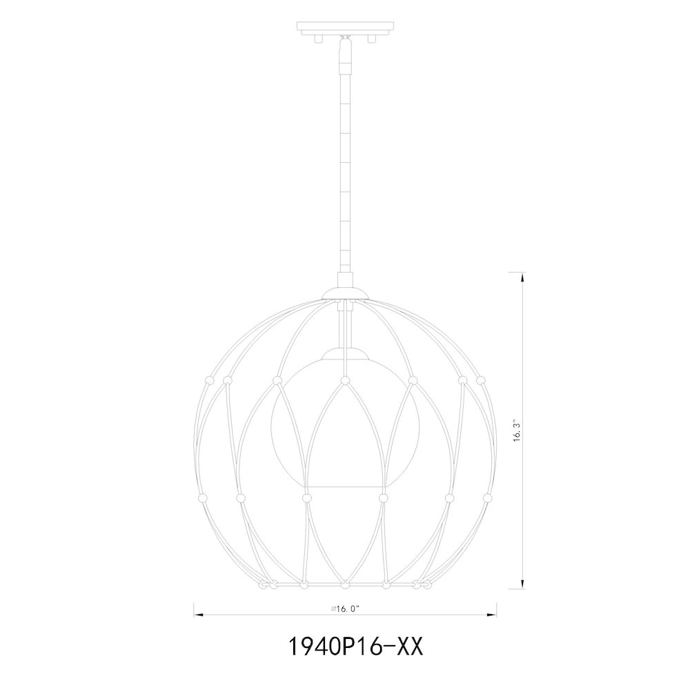 Z-Lite 1 Light Pendant. Picture 8