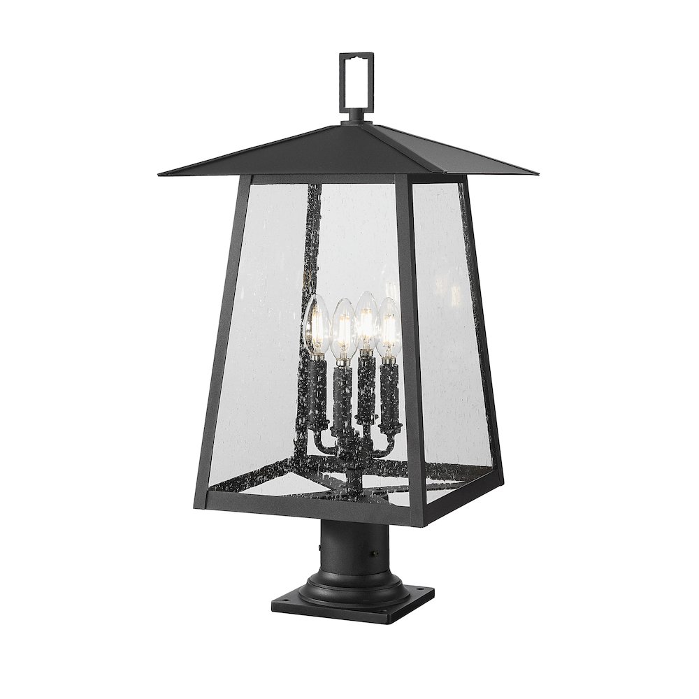 Z-Lite 4 Light Outdoor Pier Mounted Fixture. Picture 1