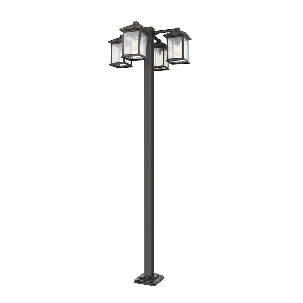 Z-Lite 4 Light Outdoor Post Mounted Fixture. Picture 1