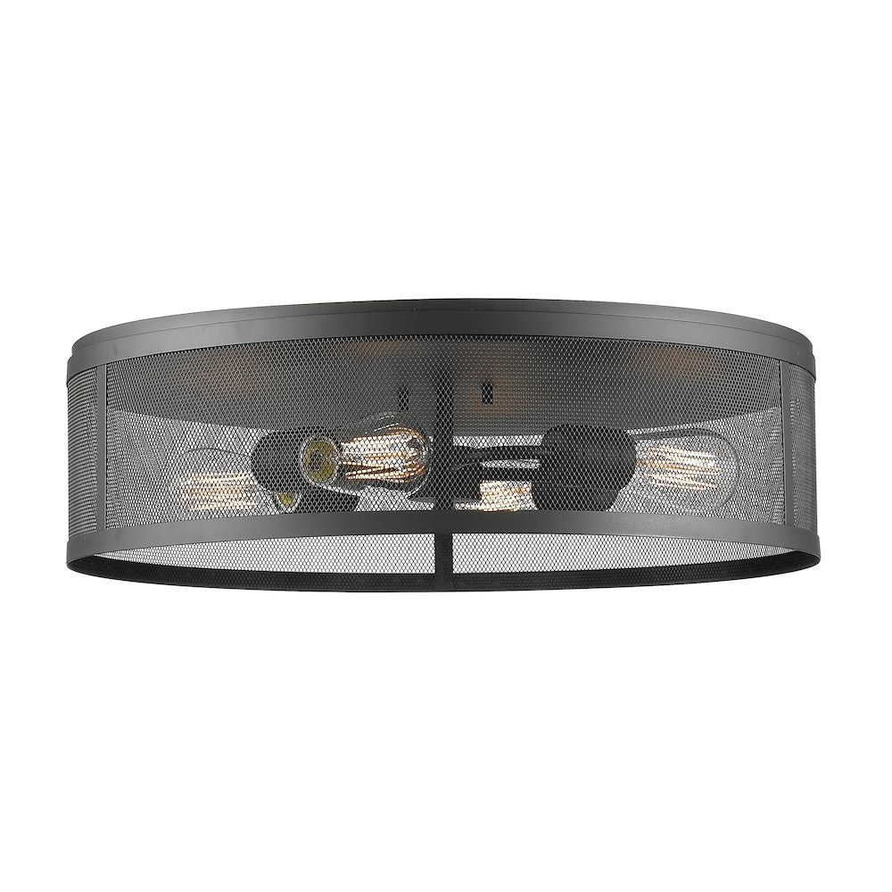 Z-Lite 4 Light Flush Mount. Picture 1