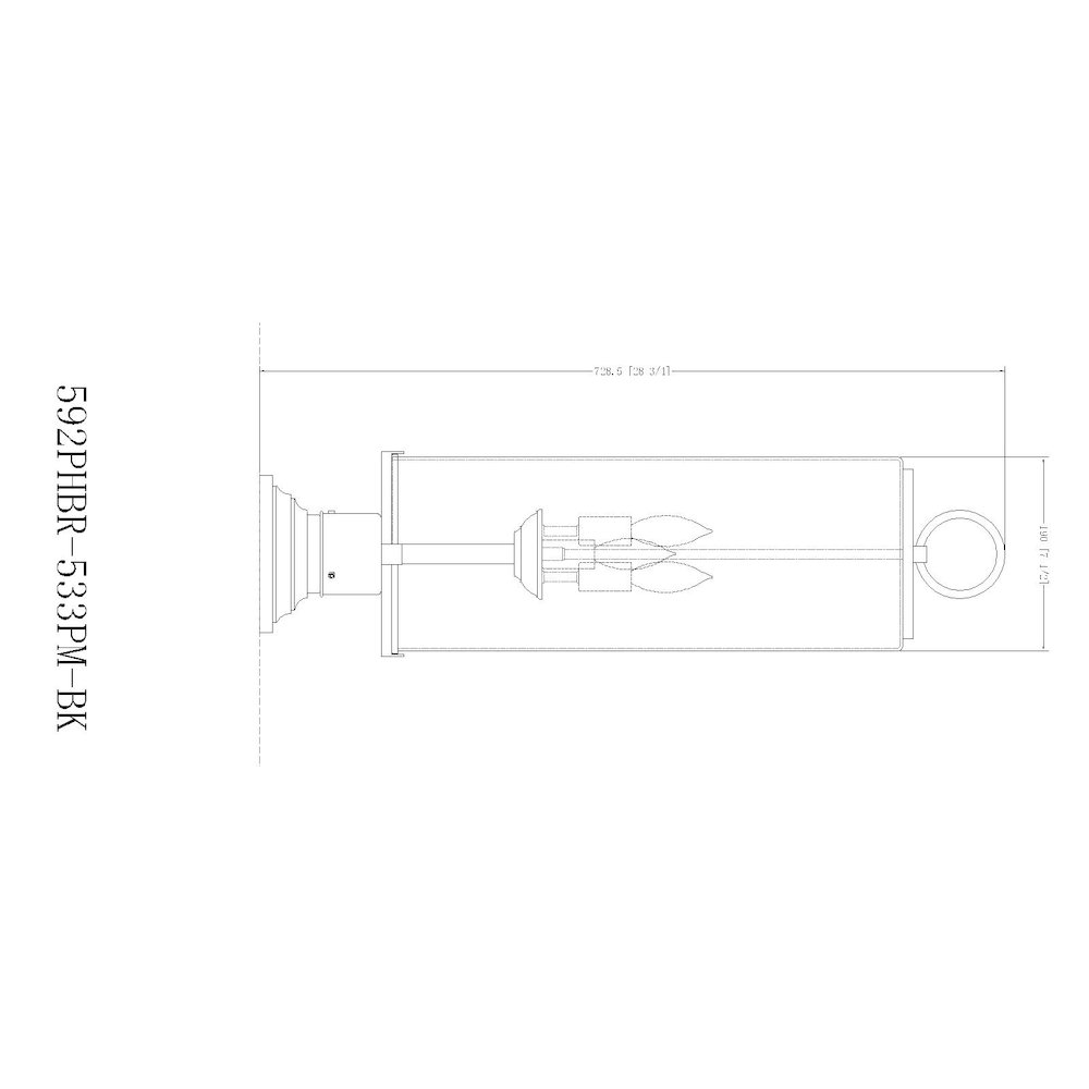 Z-Lite 3 Light Outdoor Pier Mounted Fixture. Picture 8