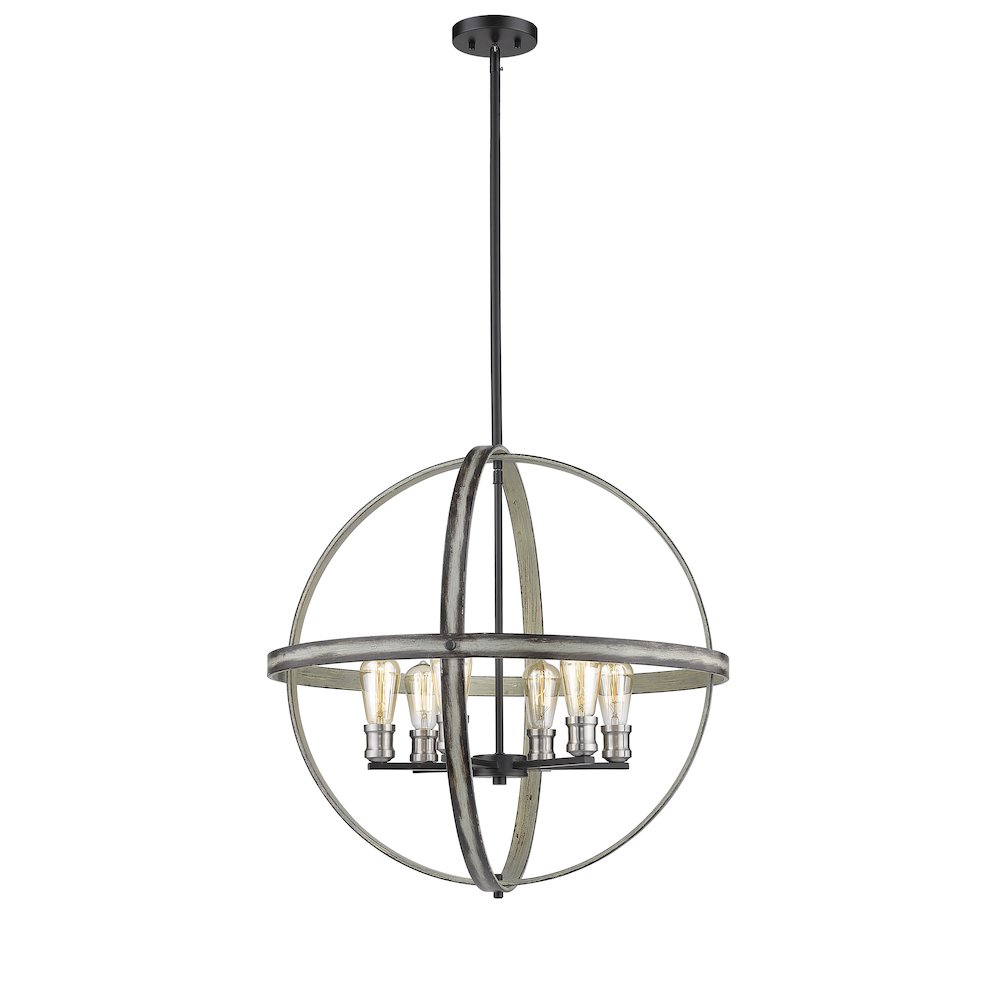 Z-Lite 6 Light Chandelier. Picture 3