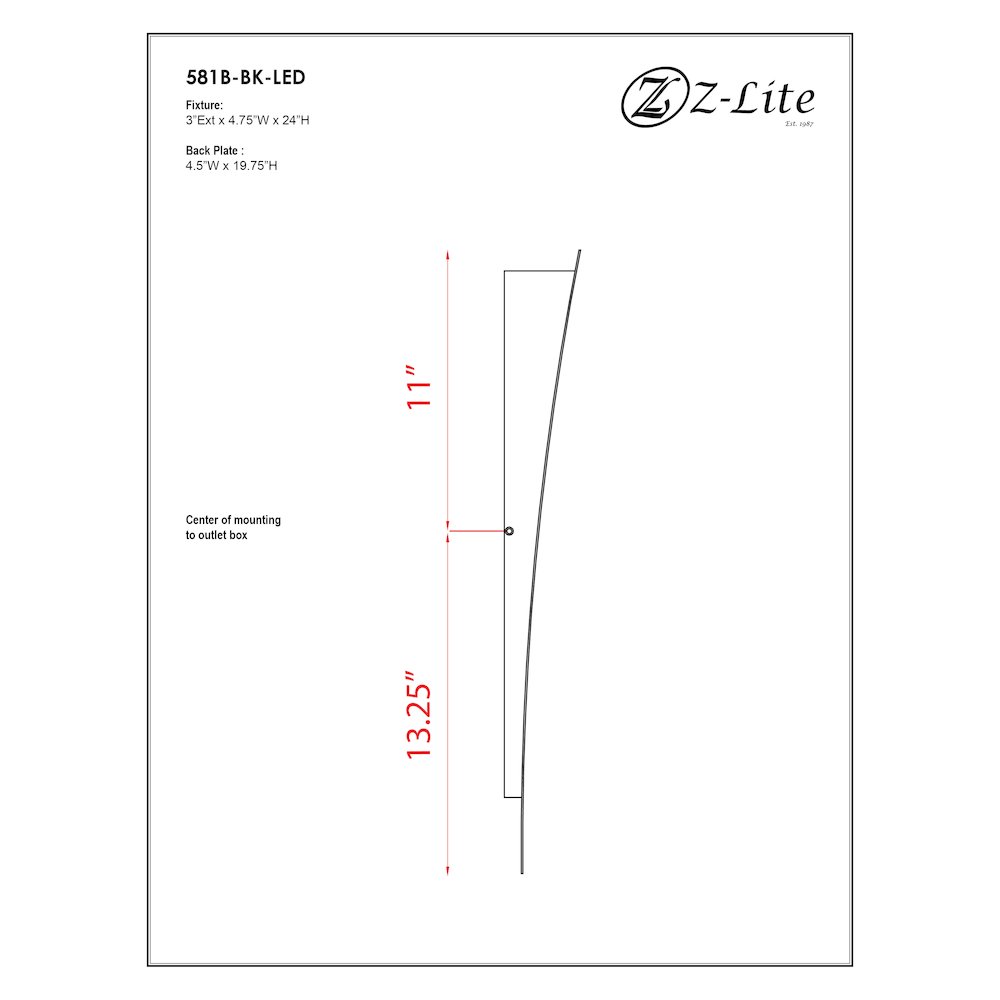 Z-Lite 1 Light Outdoor Wall Light. Picture 9