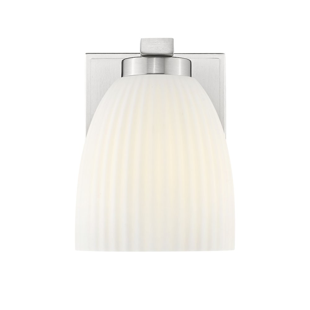 Z-Lite Naya 1 Light Wall Sconce in Brushed Nickel color, Steel frame. Picture 2
