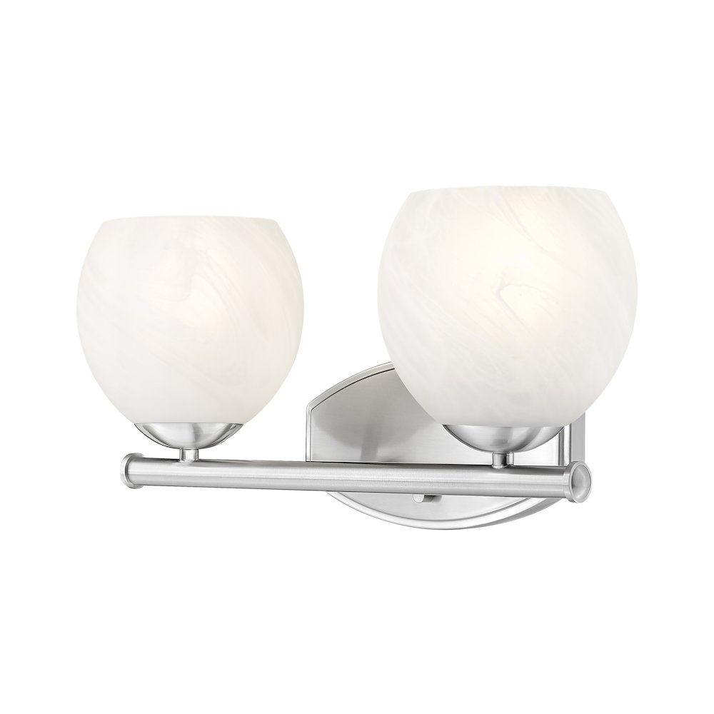 Z-Lite 2 Light Vanity, Brushed Nickel. Picture 1