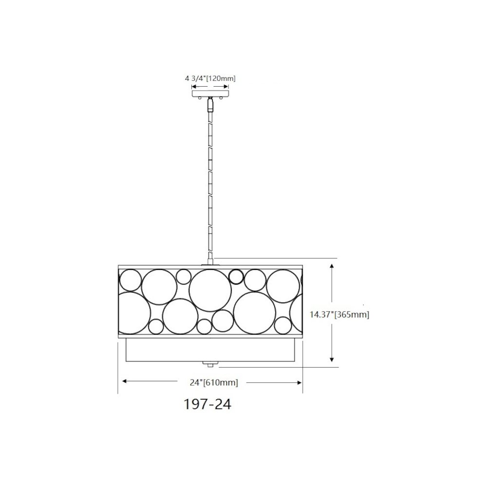 Z-Lite 4 Light Chandelier. Picture 8
